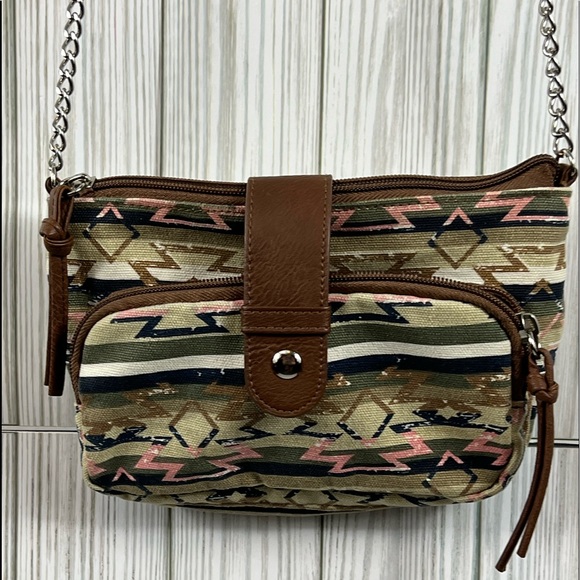 Handbags - Santa Fe (Tan Aztec) Crossbody Bag